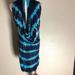 YFB tank back draped dress